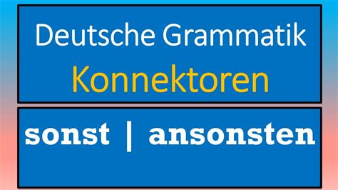 ansonsten englisch|ANSONSTEN in English